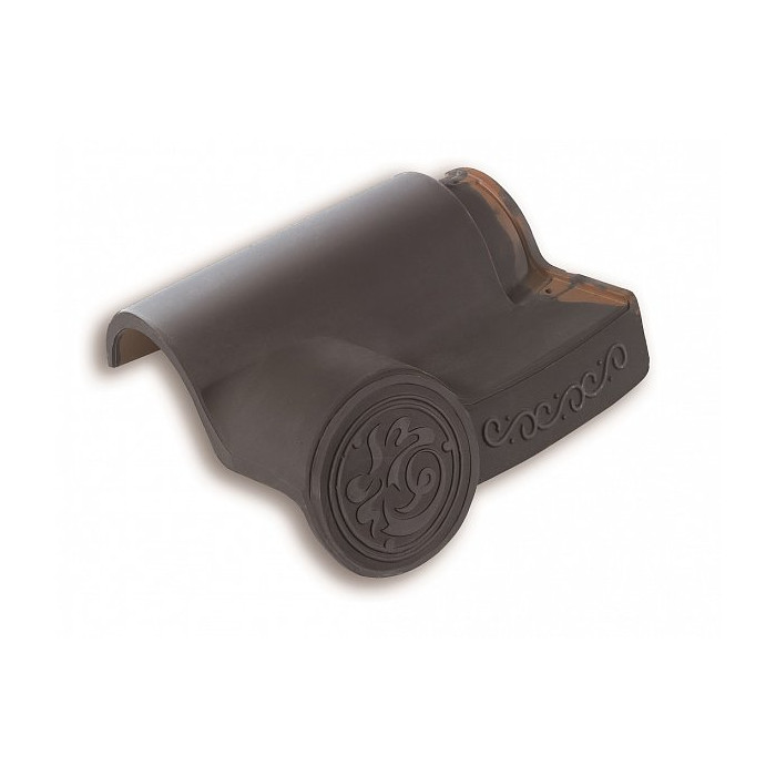 Боковая правая фигурная черепица, New Chinese, Rongguan